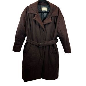Ladies Bemuse Mansion Wool Blend Brown Belted Jacket Size 34‎